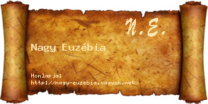 Nagy Euzébia névjegykártya